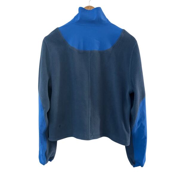 Lululemon Fleece + Ripstop Hiking Pullover Sweater Blue Size 6 - Picture 5 of 10